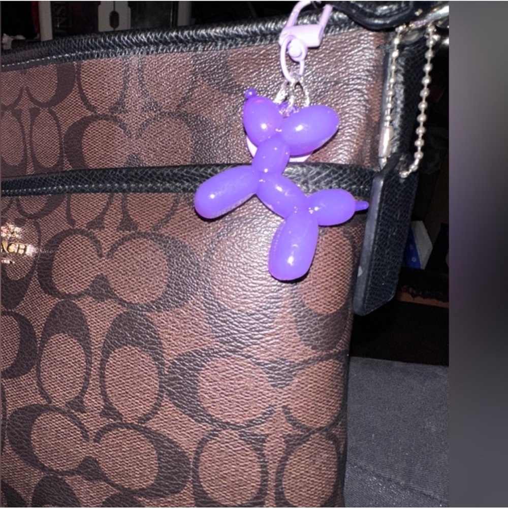 NWOT Pink, Purple, or Blue Balloon Dog Purse charm, Zipper pull or Keychain